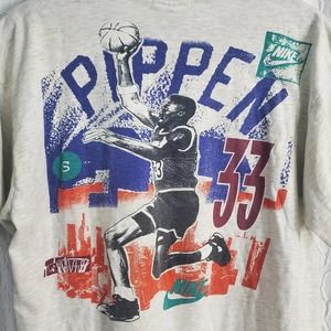 Vintage 90s Xl Nike Scottie Pippen Bulls Player T… - image 1